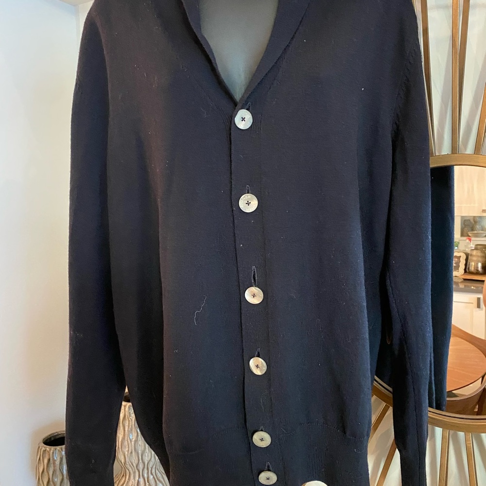 Etienne Aigner Classic Black Men's Cardigan